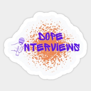 Dope Interviews Original Sticker